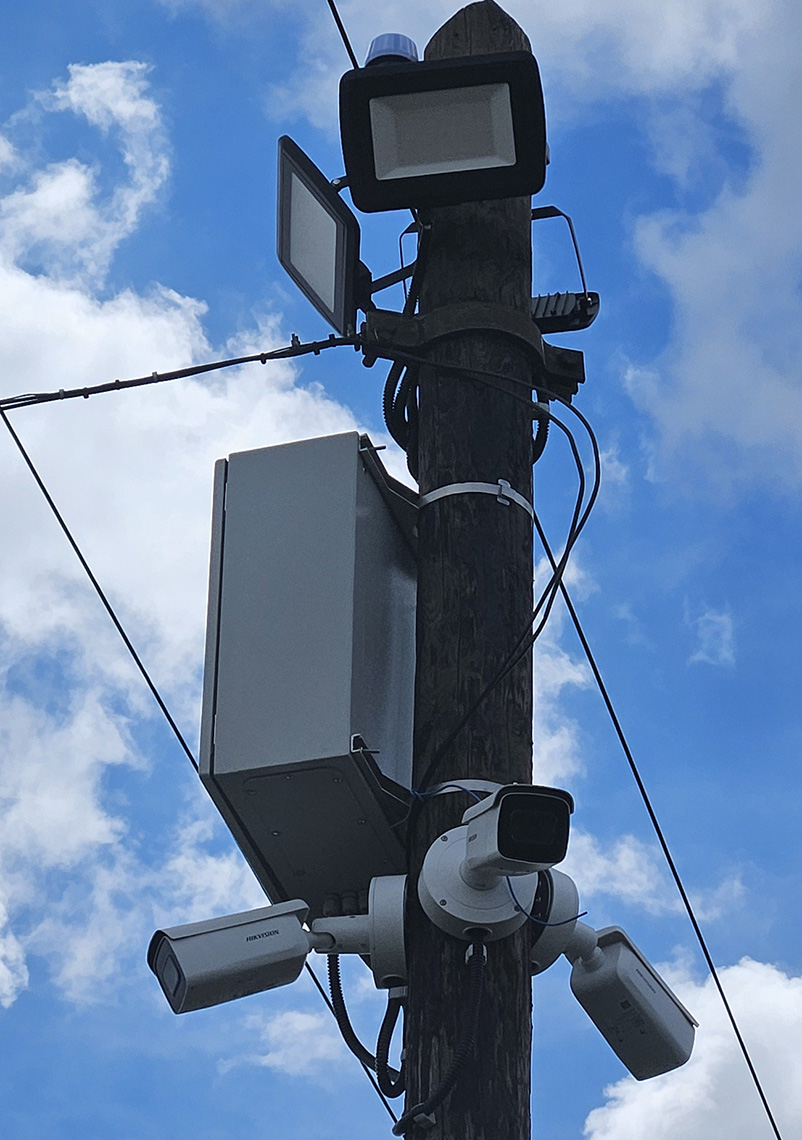 Önkormányzati térfigyelő kamerás csomópont