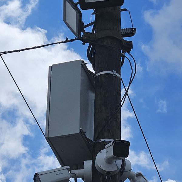 Önkormányzati térfigyelő kamerás csomópont